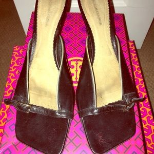 Classic Black BCBG Small Heeled Sandal